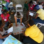 Seeds of Fire campers share their experiences and strategize together.